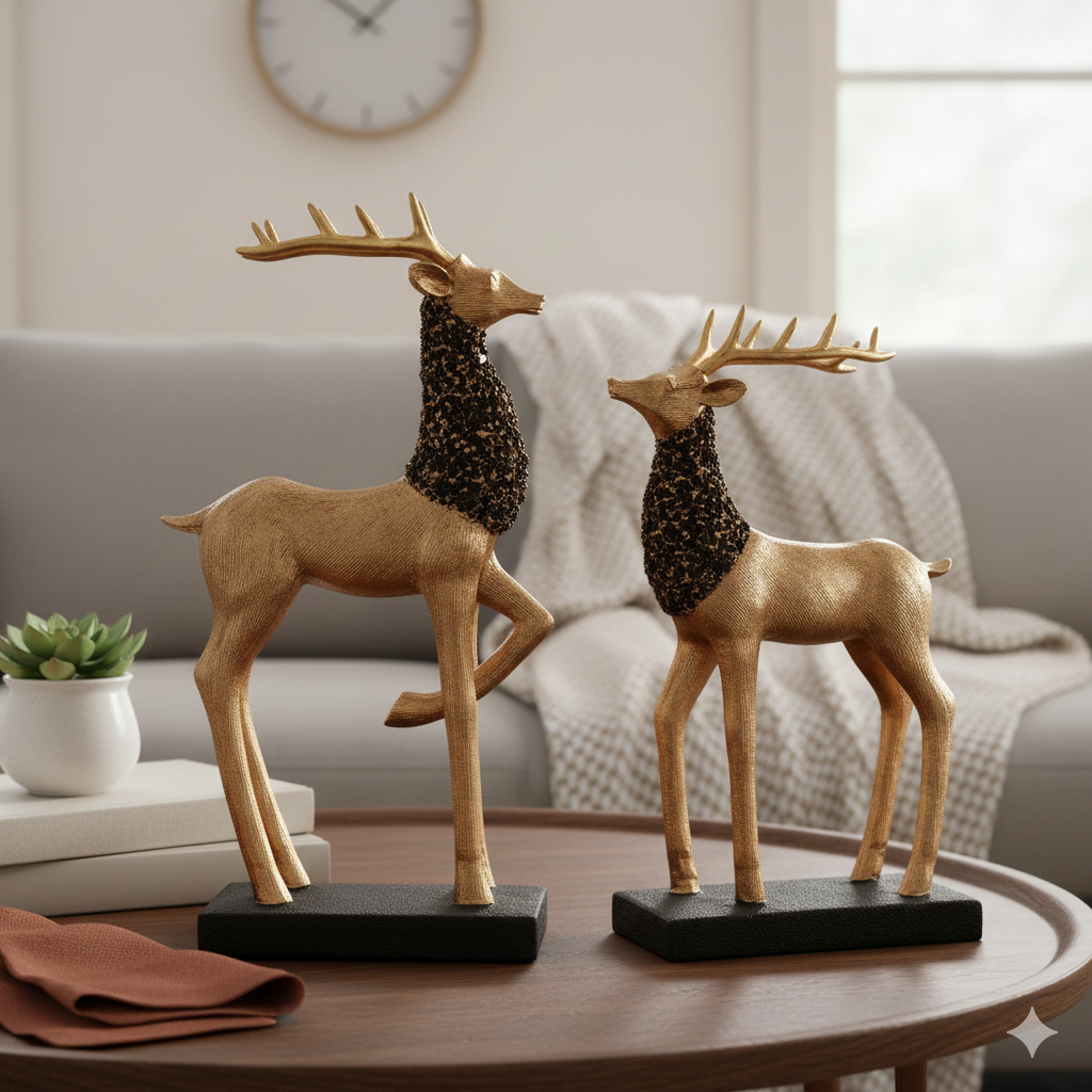 Majestic Horse Figurines – Polyresin Decorative Showpiece Set of 2