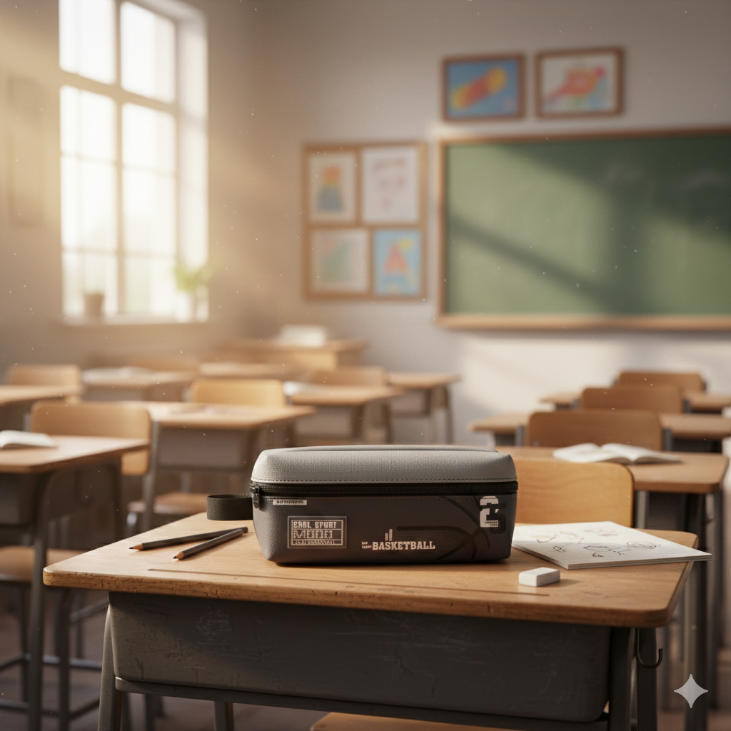 Sporty Pen/pencil pouch-Dual Grey look