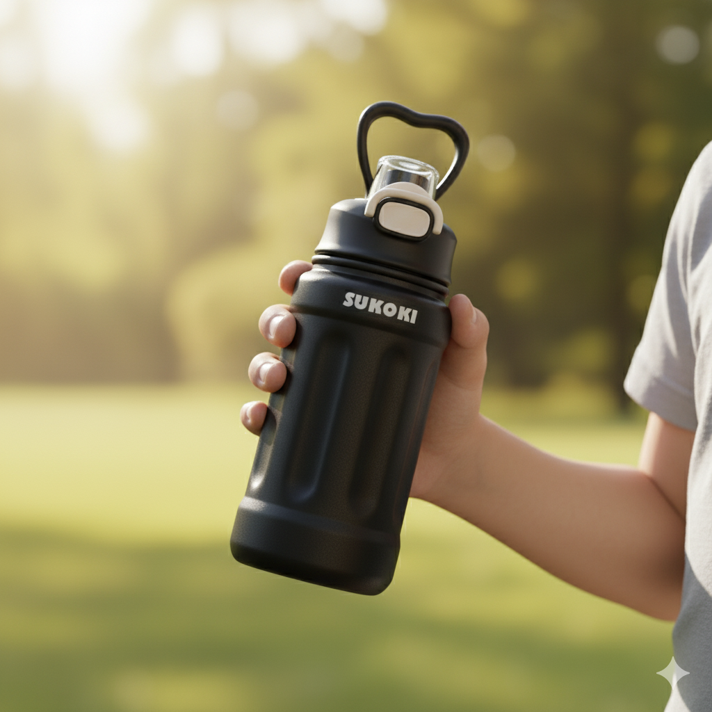 Water Bottle - 800 ml (Black)