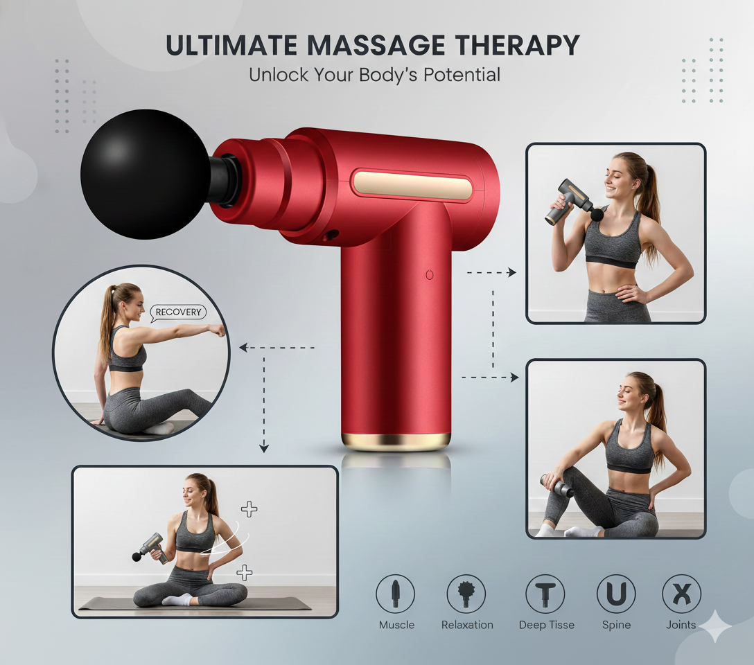 Multipurpose Impact Massager (Red)