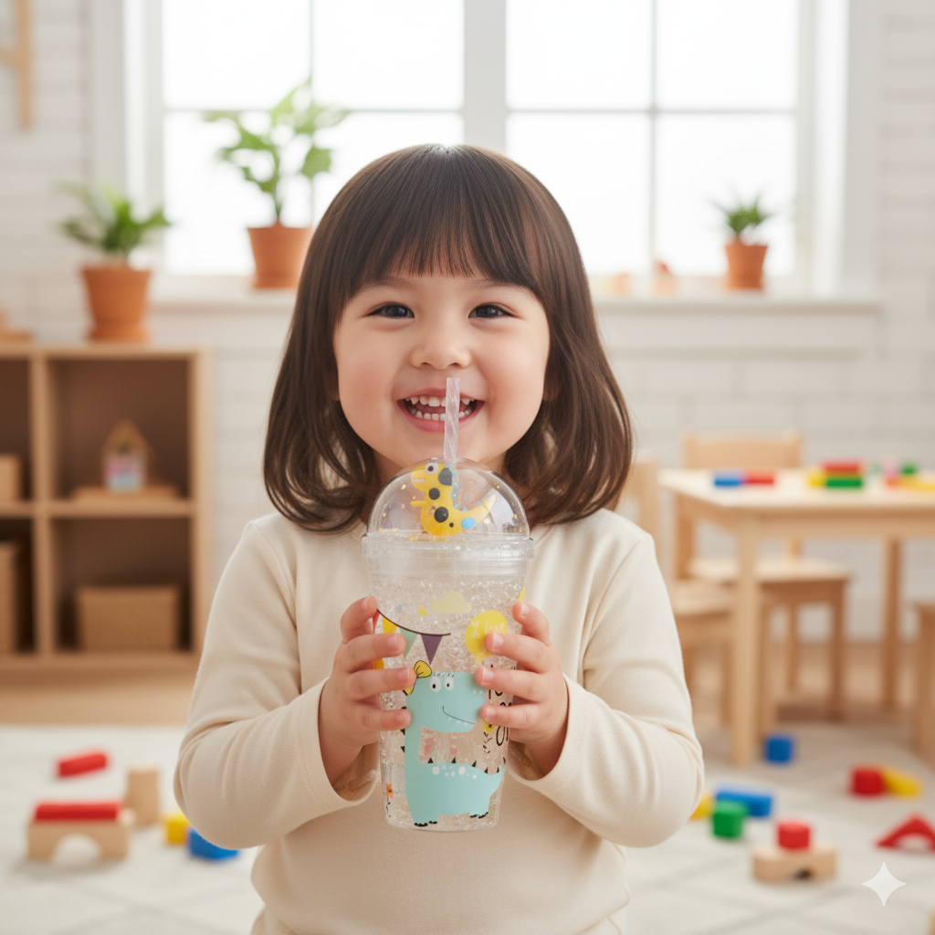 Crocodile Yellow Water Bottle- 400ml