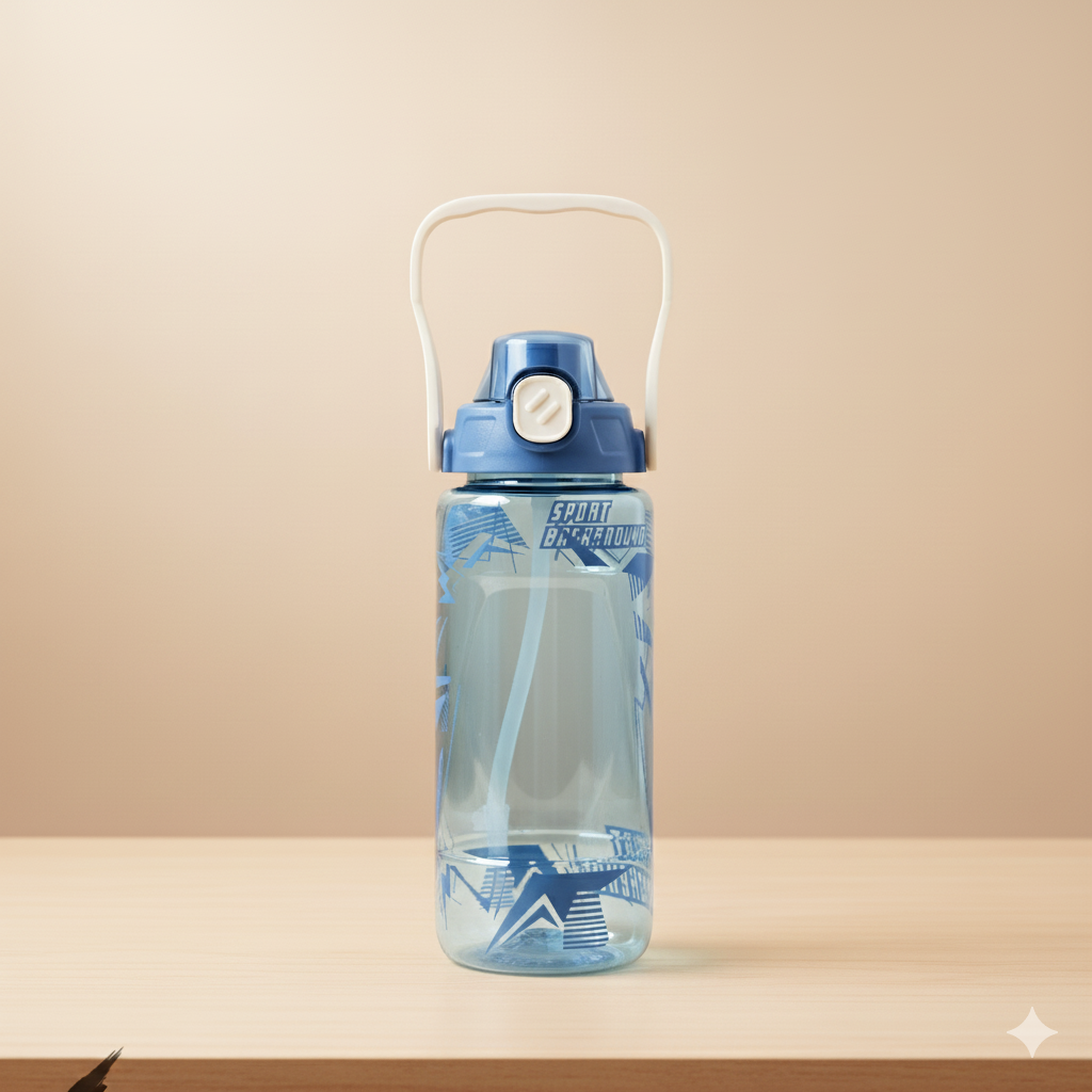 BPA Free plastic bottle- 600ml (Blue)
