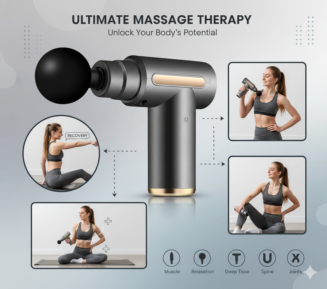 Multipurpose Impact Massager (Grey)