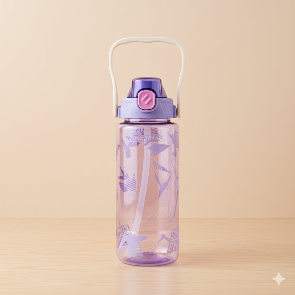 BPA Free plastic bottle- 600ml (Purple)