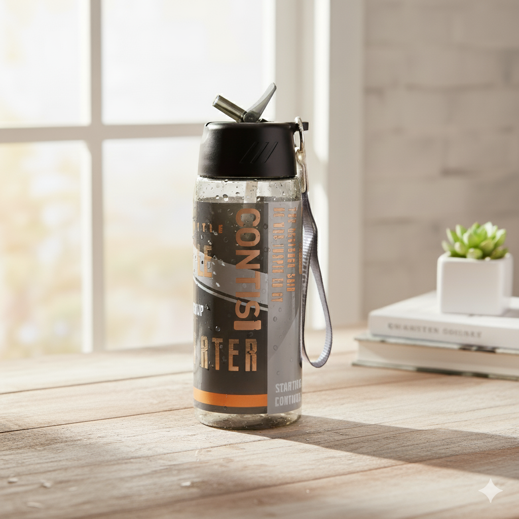 Sports Water Bottle (Black)