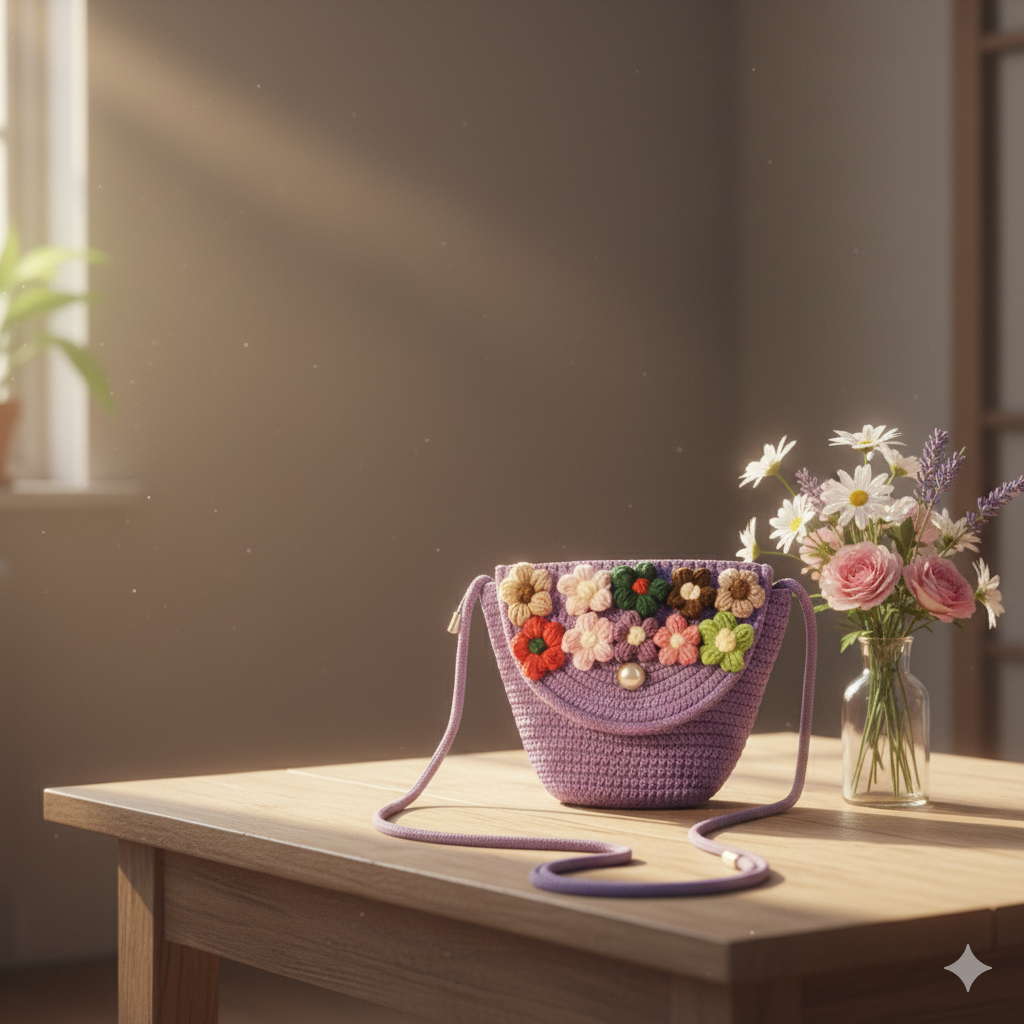 Mini Tote Bag (Purple)