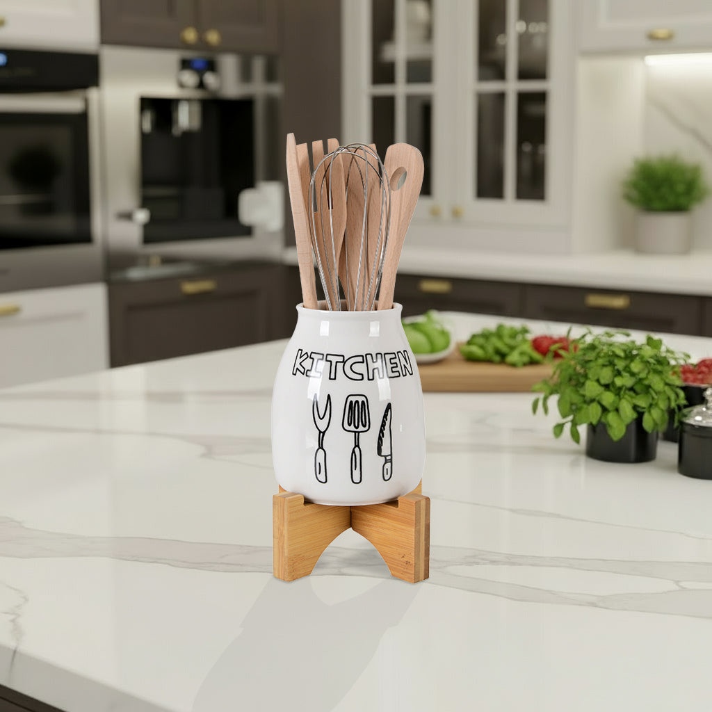 Ceramic kitchen tool holder set (Kitchen)
