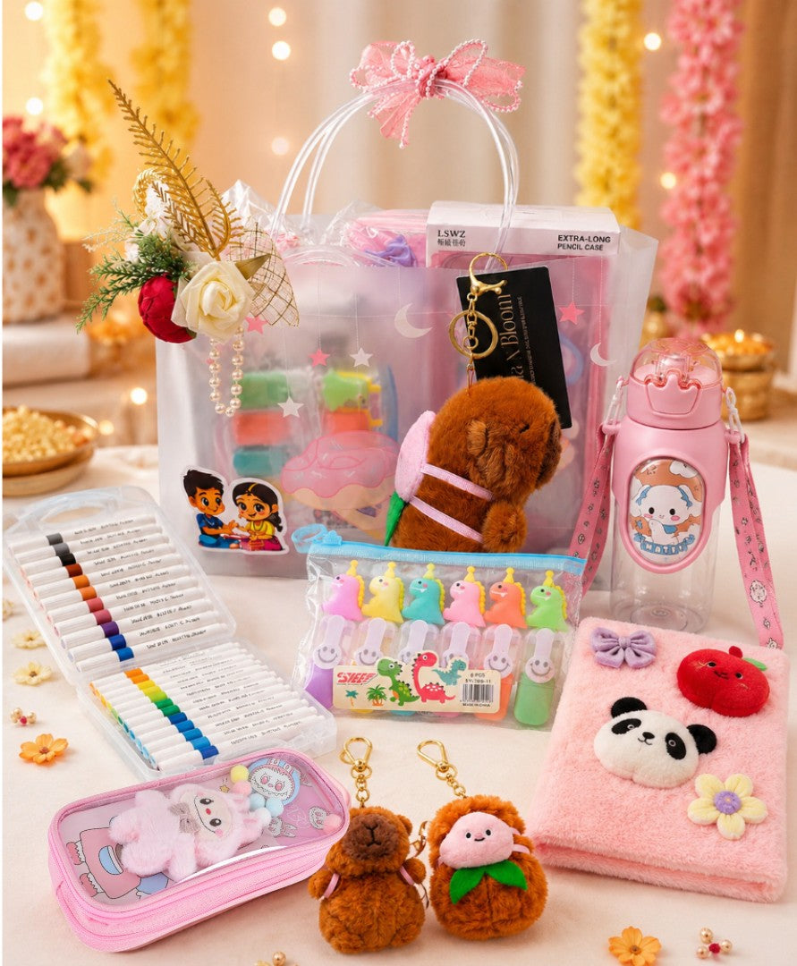 Raksha Bandhan Special Kids Gift Hamper-Pink